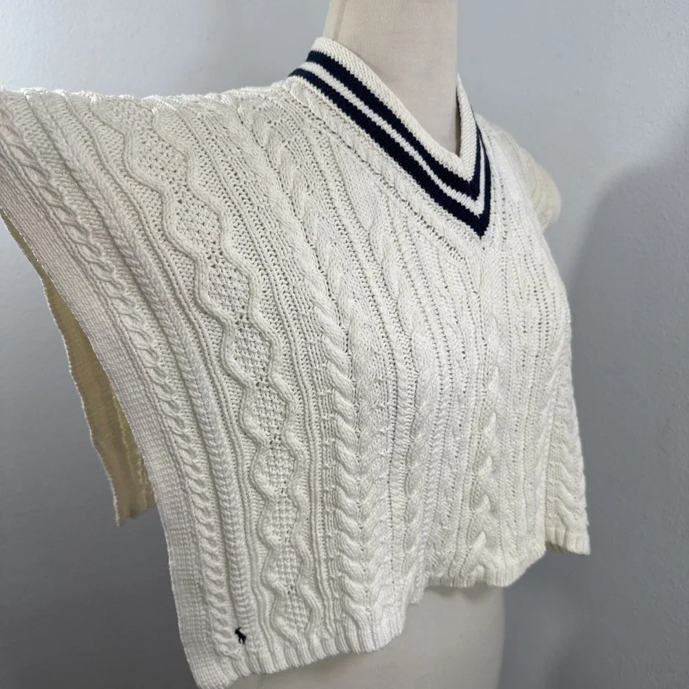 Ralph Lauren Cable‎ Knit Poncho Cape 3T Cricket Tennis Pony Logo Preppy